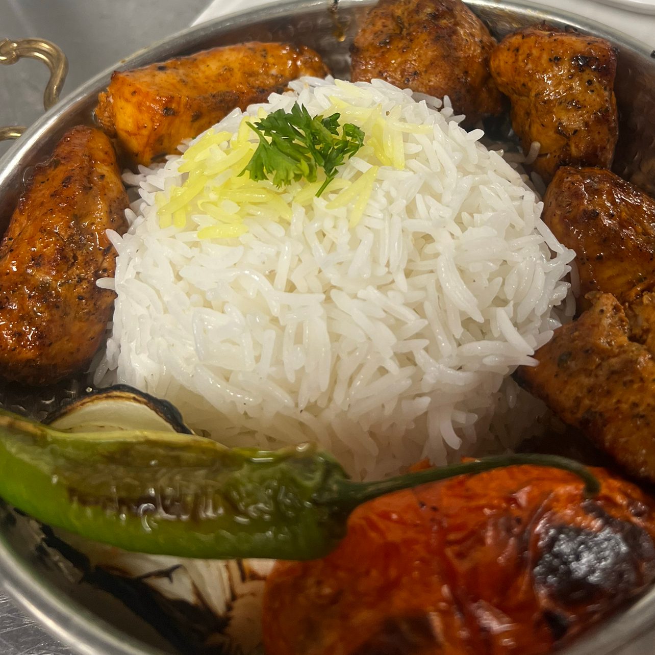 Chicken Tikka Platter.
