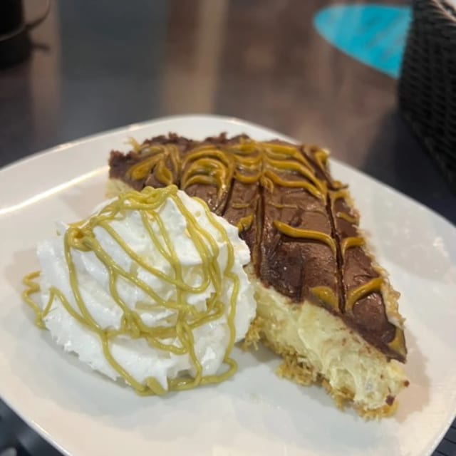 Pistachio Kunafa Cheesecake.